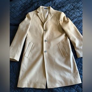 Men’s Camel Overcoat SZ 38 Small 2020